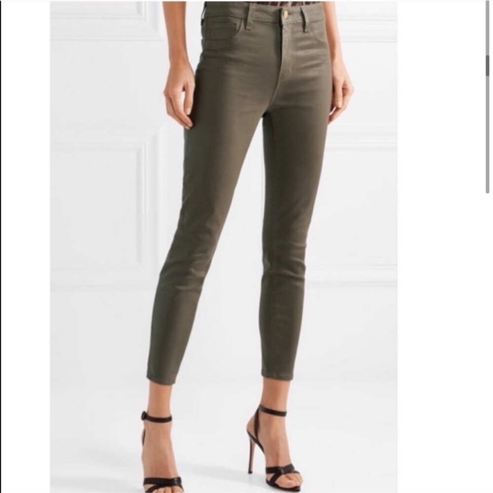 L’AGENCE • High Rise Skinny Margot Jeans in Army